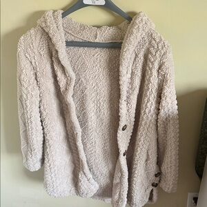 Cozy Cream Hooded Cardigan